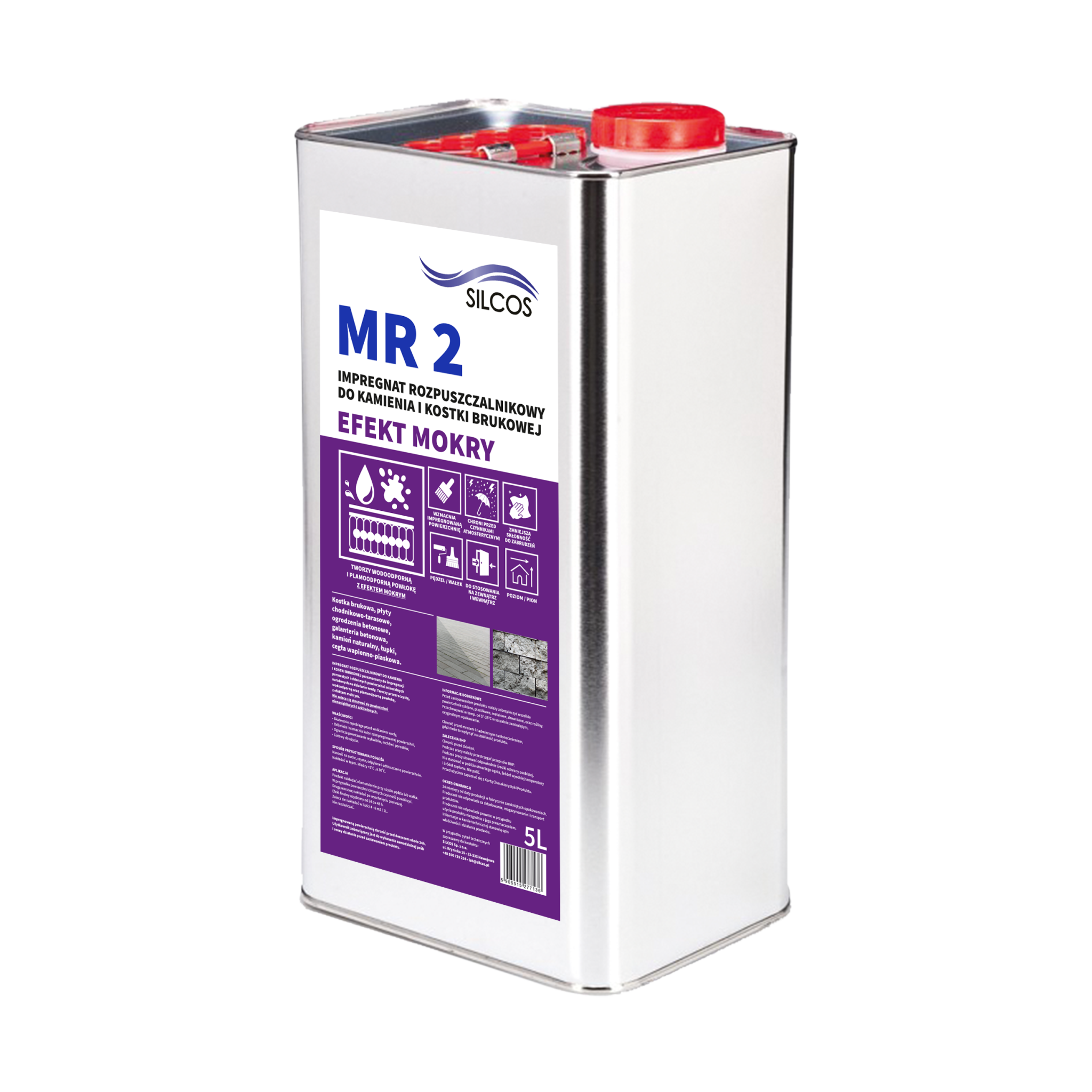 Impregnat MR2 (efekt mokrej kostki) Silcos